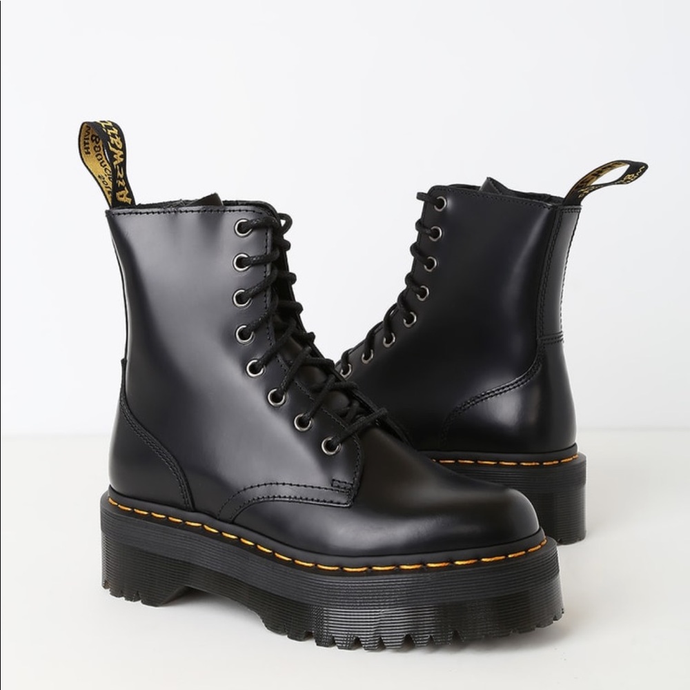 Jadon black platform dr martens WORN ONE TIME